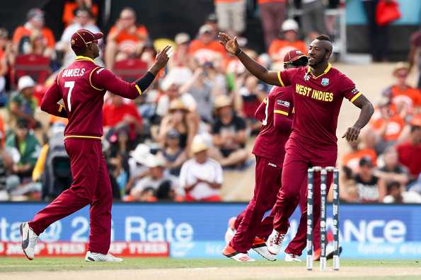 Andre Russell ended with figures of three for 33 to go with his quickfire 42.