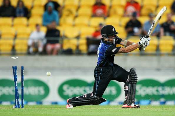 Luke Ronchi's dismissal signalled the end of New Zealand's chase