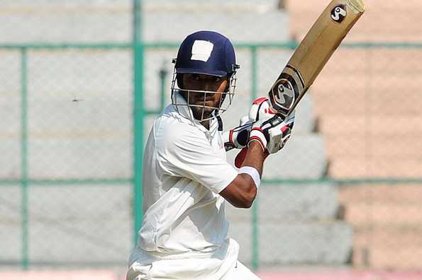 Lokesh Rahul scored 89 off 160 deliveries before falling to Gagandeep.