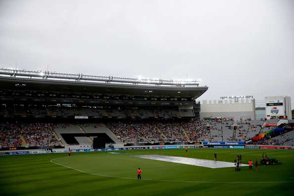 Rain played spoilsport and the match was abandoned.