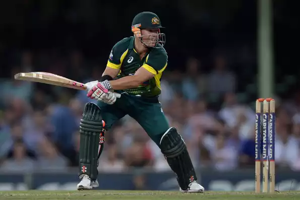 David Warner batted in a positive manner to keep Australia on track.