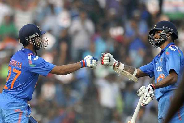 Rahane enjoys batting with Dhawan