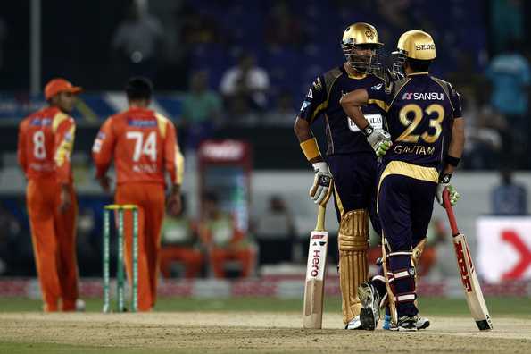 Gautam Gambhir and Robin Uthappa gave KKR a rousing start