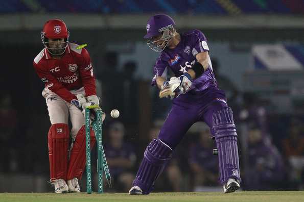 Tim Paine was castled by an arm ball from Akshar Patel.