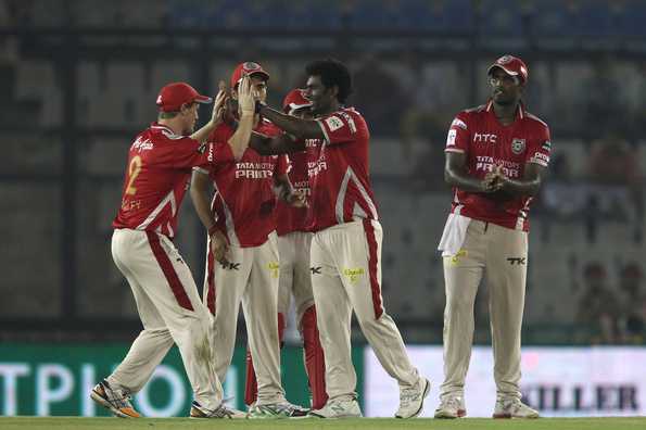 Parvinder Awana picked up the wicket of Travis Birt in the final over.