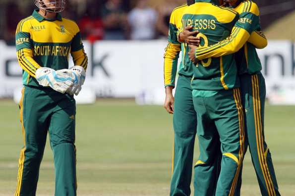 Aaron Phangiso bowled with flight and guile for South Africa