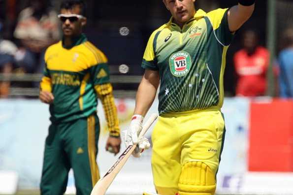 Aaron Finch fell after a terrific ton.