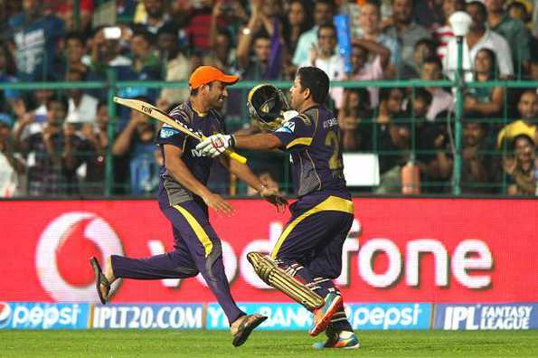 KKR were celebrating their 2nd IPL win in 3 years.