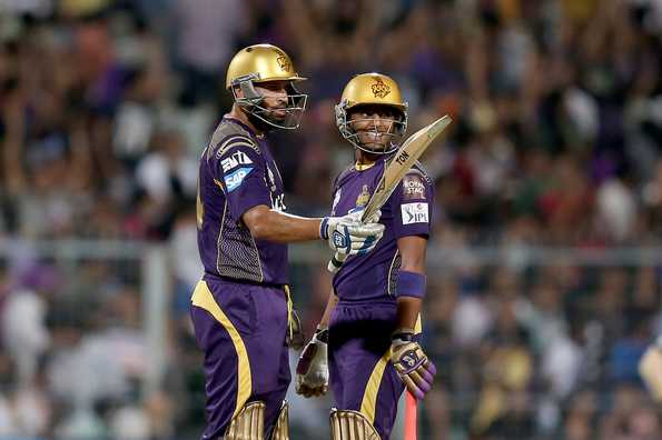 Yusuf Pathan celebrates his brutal half-century