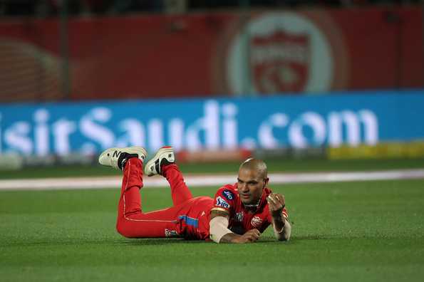 Dhawan took a stunning catch to end the opening stand.