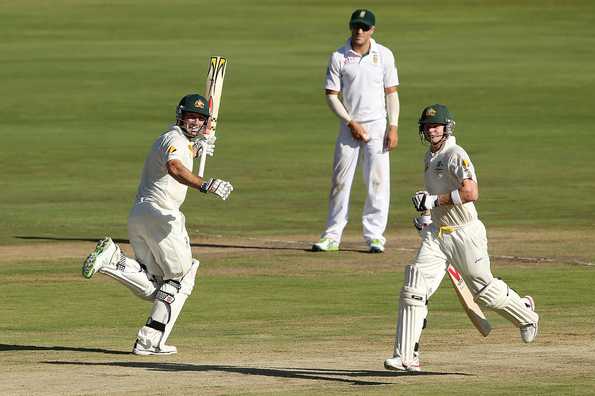 Shaun Marsh and Steve Smith put on an undefeated 199-run stand on Day 1.