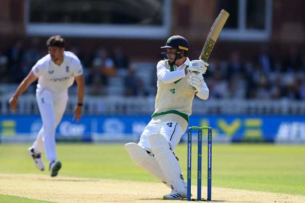 A defiant Curtis Campher stood steady amidst the chaos as Ireland collapsed in their first innings