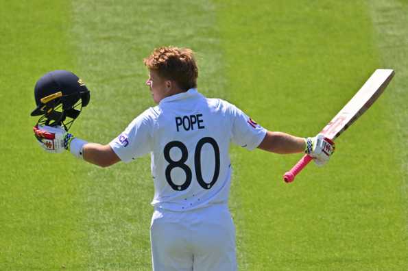 Pope hit his first century at the Lord's.