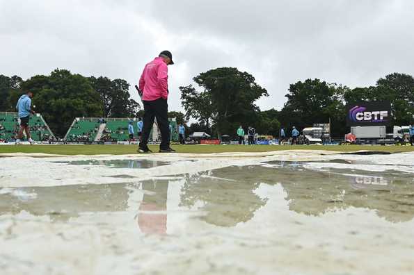 Match had to be abandoned without a ball bowled.