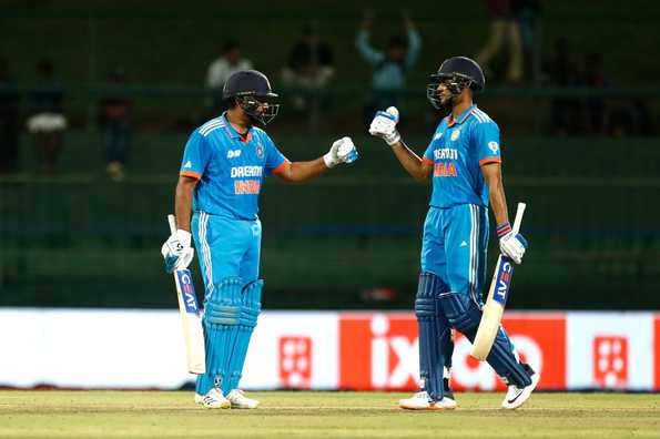 Rohit Sharma and Shubman Gill put on an unbeaten 147-run stand for the opening wicket. 