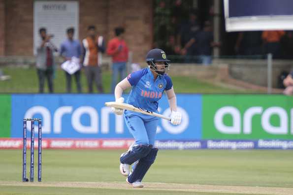 [File image] Shafali scored 67 off 39 as India posted 173-2 in just 15 overs