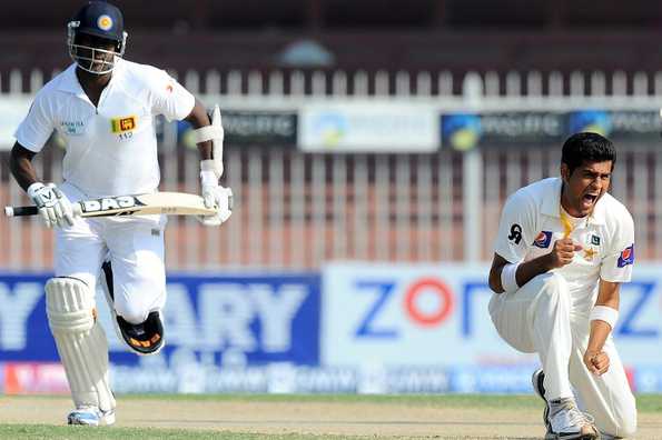 Mohammad Talha dismissed Sri Lankan skipper Angelo Mathews