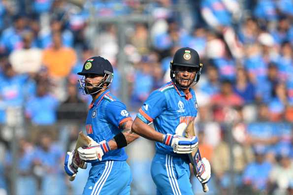 Both Kohli and Gill missed their hundreds but India still got to a strong totala