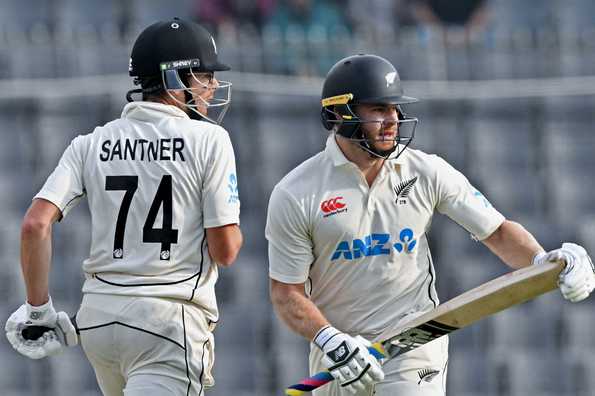 Phillips and Santner put on an unbeaten 70-run stand to close the chase.