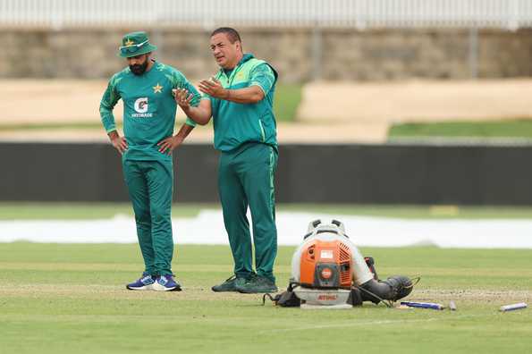 Pakistan's interim head coach Mohammad Hafeez expressed his displeasure with the Canberra pitch