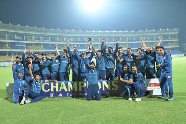 Haryana finished the Vijay Hazare Trophy unbeaten, lifting the title in the process