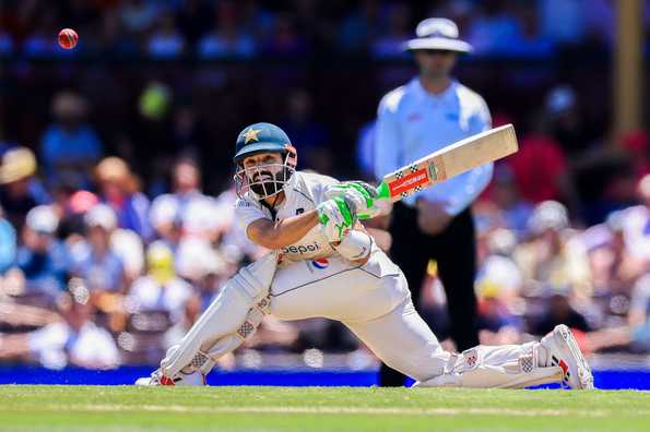 Mohammad Rizwan was dismissed for 88 at the stroke of the Tea break