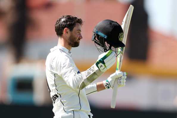 Sam Whiteman scored 104 on the opening day of the Shield final.