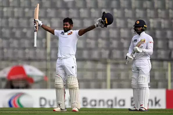 Dhananjaya de Silva and Kamindu Mendis struck centuries to put Sri Lanka in a strong position