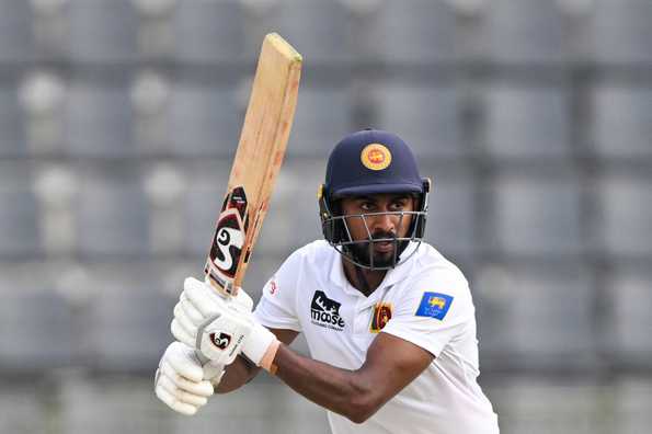 Kamindu Mendis registered scores of 102 and 164 in the first Test