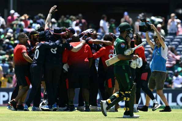 USA stunned Pakistan by defending 18 in the Super Over.