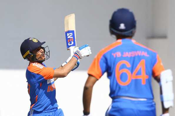 Shubman Gill struck a 49-ball 66