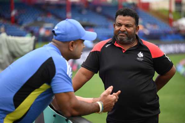 Pubudu Dassanayake (R) was appointed for his second stint as Canada coach in 2022