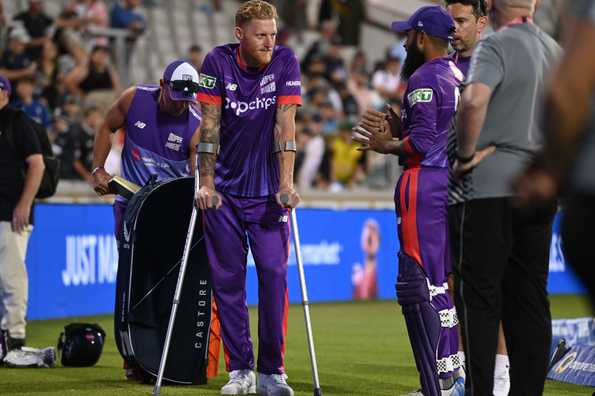 Stokes tore his left hamstring while playing for Northern Superchargers on Sunday.