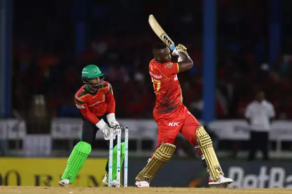 Andre Russell hammered a 15-ball 36*