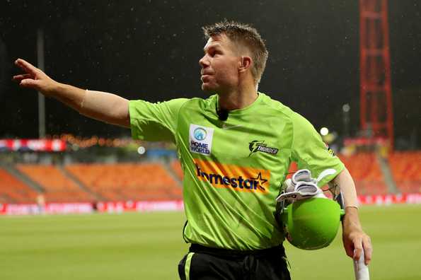 David Warner is eligible to captain Sydney Thunder in the upcoming BBL