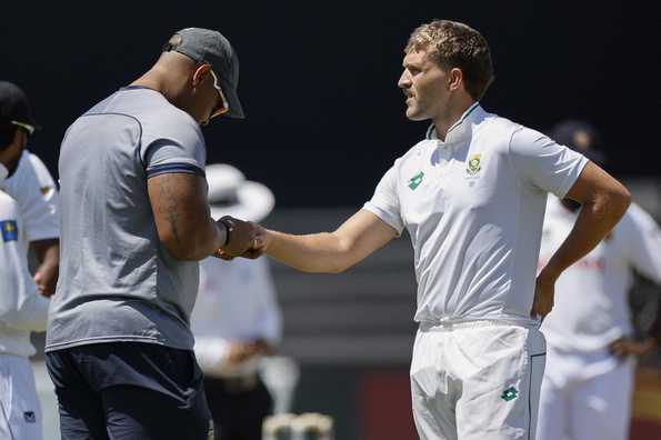 Wiaan Mulder was struck on his finger in the ongoing Durban Test.