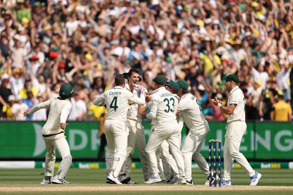 Pat Cummins took the big wicket of Yashasvi Jaiswal in the final session.