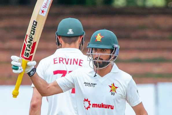 Fifties from Craig Ervine and Sikandar Raza followed by a crucial cameo from Sean Williams meant that Zimbabwe continued to be in the box seat