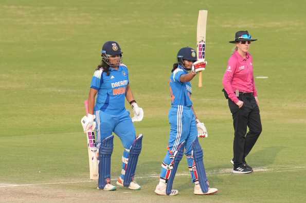 Pratika Rawal's 89 offset Gaby Lewis's 92 as India cruised to a comfortable victory