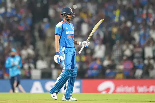 Shubman Gill struck a 96-ball 87 and was involved in good stands with Shreyas Iyer and Axar Patel