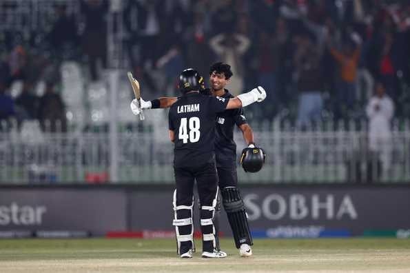 Rachin Ravindra now has four centuries in ICC ODI tournaments - the most for New Zealand