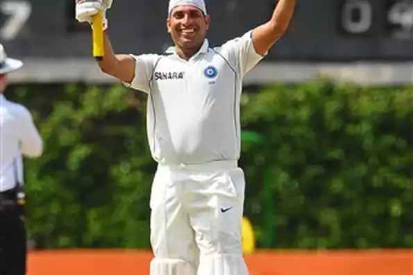 VVS Laxman brought up a century under severe pressure to help India win the match.