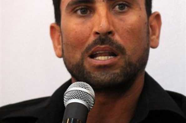 Pakistan's Younus Khan at a press conference in Karachi in October. Pakistan on Wednesday appointed Mohammad Yousuf as captain for the Test tour of New Zealand after Younus Khan asked for a rest following the one-day series defeat against the same country.