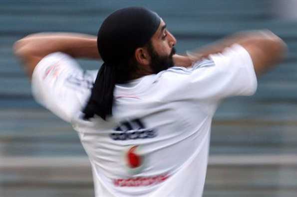 England spinner Monty Panesar during a training session in Chennai on December 9, 2008. England will donate half their match fees from the first Test against India to the families of victims of last month's attacks in Mumbai, batsman Alastair Cook said on Tuesday.