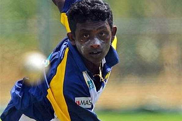 Sri Lanka's latest spin sensation Ajantha Mendis, seen here in action in August 2008, took three wickets and was named man of the match as his side clinched a five-wicket win over Zimbabwe in the first game of the Canada T20 event here on Friday.