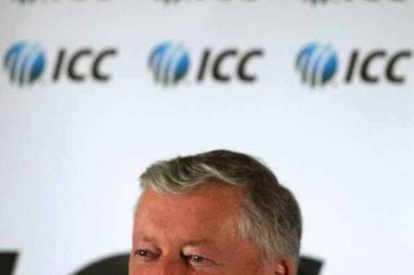 International Cricket Council President David Morgan smiles during a press conference at a hotel in Dubai. Strife-torn Zimbabwe will remain a full member of the ICC, officials said, after the deeply-divided world body worked out a last-minute compromise.