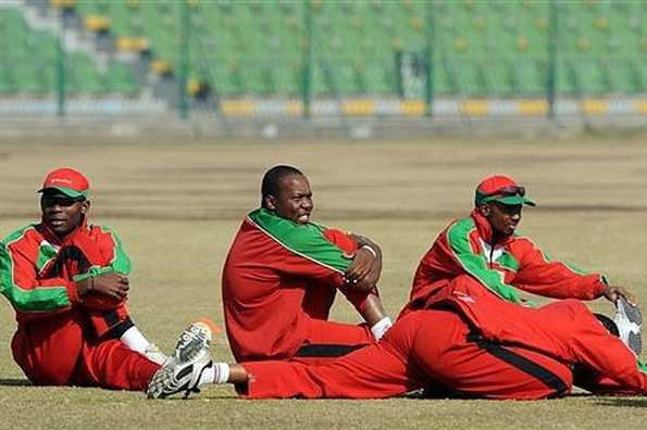 Zimbabwean cricketers warm up during a practice session at the Gaddafi Cricket Stadium in Lahore in February 2008. Zimbabwe Cricket managing director Ozias Bvute said he could not understand why the likes of South Africa and England had frozen ties with his organisation while Zimbabweans continued to compete at international level in other leading sports.