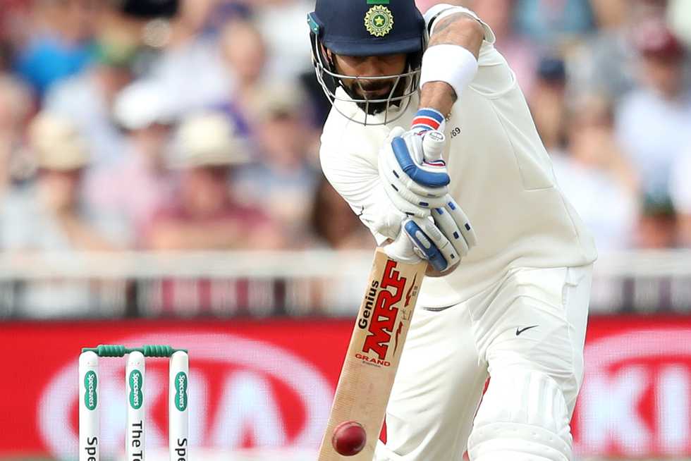 Kohli had started to play the check-drive (albeit beside himself) allowing him to commit late to the line, and therefore giving his cognitive senses maximum time to respond to late movement off the pitch or in the air