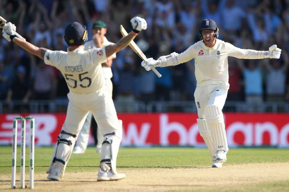 Jack Leach didn't score the winning run, but the one that ensured England could not lose