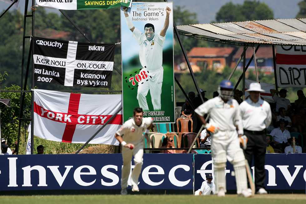 Against England in 2007, Muttiah Muralitharan went past Shane Warne's tally of 708 Test wickets